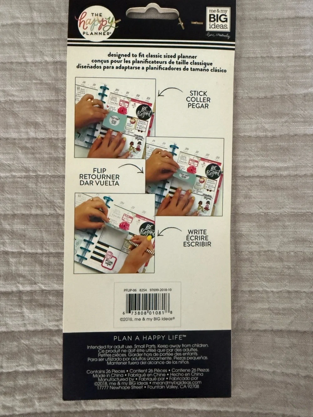 The Happy Planner Journaling Sticker Pack - Teal, Pink, Black, White